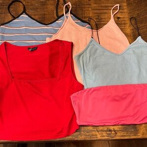 Bundle of 5 crop tops - Romwe and Shein